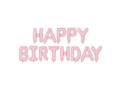 balonkovy napis happy birthday sv ruzovy FB6T 081J 01