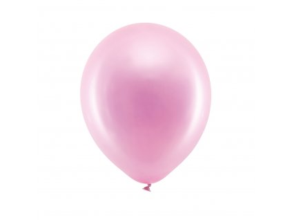 balonek ruzovy metal 25cm CB10M 081 01