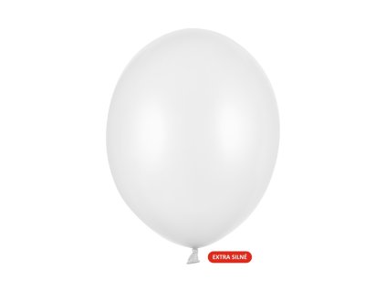 balonky bile metal strong 30cm SB14M 008 01