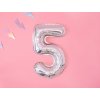 balonek cislo 5 holograficky 35cm FB10H 5 018 02