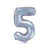 balonek cislo 5 holograficky 35cm FB10H 5 018 01