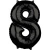 balonek foliovy cislo 8 66cm cerny metal 3884901