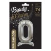 balonek foliovy cislo stojici 0 74cm stribrny metal BC ASS0 2
