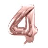 balonek cislo 4 ruzovo zlaty 86cm FB1M 4 019R 01