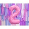 balonek cislo 2 ruzovy pastel 86cm FB1P 2 081 02