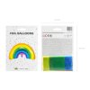 foliovy balonek duha 73x45cm FB33 02