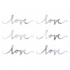 napis love stribrny 6x20cm 6ks DNT1 018 01