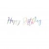 banner happy birthday duhovy 16,5x62cm GRL75 017 01
