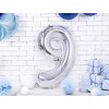 balonek cislo 9 stribrny 86cm FB1M 9 018 03