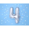 balonek cislo 4 stribrny 35cm FB10M 4 018 02