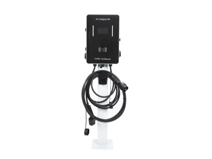 13250 nastenna nabijecka pro elektromobily elvix wbac 4932 t2 2 kabely 22kw 10m rfid app nabijeci stanice ev