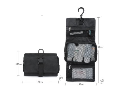 Faltbare Toilettentasche Partizan Tactical FTB-2 Schwarz