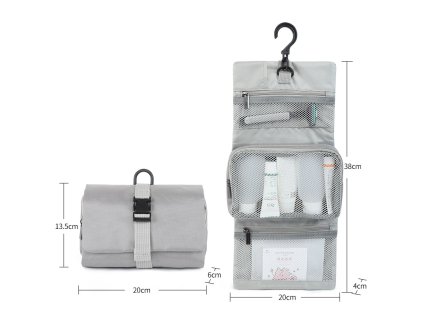 Skládací toaletní taška Partizan Tactical FTB-2 šedá