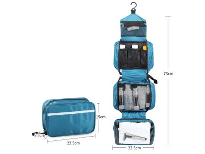 Faltbare Toilettentasche Partizan Tactical FTB-3 Hellblau