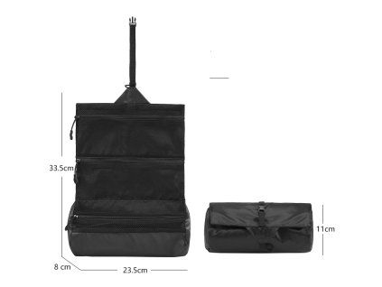 Faltbare Toilettentasche Partizan Tactical FTB-4 Schwarz