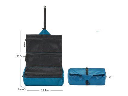 Faltbare Toilettentasche Partizan Tactical FTB-4 Hellblau