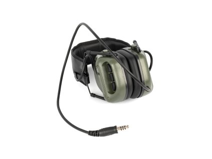 Aktives Helm-Headset Olive