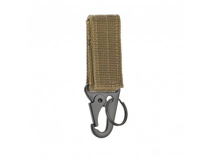 Tactical carabiner with strap Partizan Tactical HBN 1 Coyote
