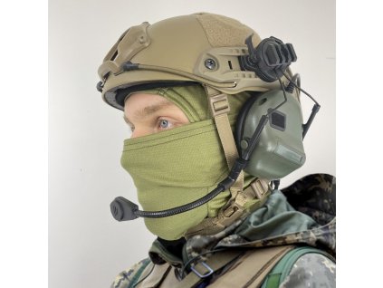 Taktická sluchátka na prilbu Active Helmet Headset Olive