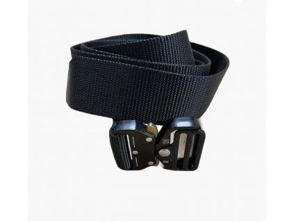 Taktický nylonový opasek s kovovou přezkou Partizan Tactical Belt Nylon Fast Black