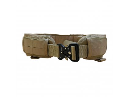 Tactical belt with metal buckle and Molle Partizan Tactical Belt2 Coyote