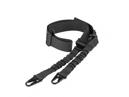 Taktický dvoubodový popruh Partizan Tactical TPG Rope Black