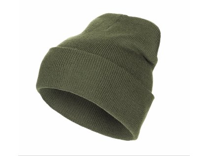 Vlněná čepice MFH jemný úplet Zelená