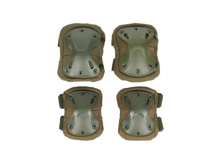 Sada kolenních a loketních chráničů Partizan Tactical Anatomic EKP Olive