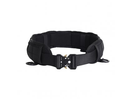 Taktischer Gürtel mit hochwertiger Metall-Schnellverschlussschnalle und Molle-Befestigungssystem Belt2 Schwarz