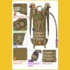 Tasche mit Wasserbeutel (Camel Bag) Partizan Tactical BPW2-2.5L Coyote