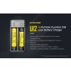 NITECORE UI2 Intelligentes Ladegerät mit USB-Stromkabel für 2 Li-Ionen- und IMR-Akkus