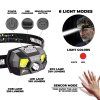 Čelovka Myers Power XPG+COB LED HBL-122