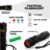 Multicolor 4 color in 1 LED tactical flashlight Myers Power TFL-221