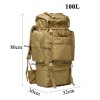Großer taktischer Rucksack 100L (BPT10-100) Coyote