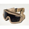 Taktische Schutzbrille vom Typ Maske Partizan Tactical TGM-2 Coyote