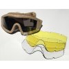 Taktische Schutzbrille vom Typ Maske Partizan Tactical TGM-2 Coyote