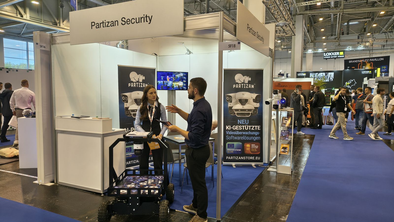 Stánek Partizan Security na veletrhu Security Essen 2026