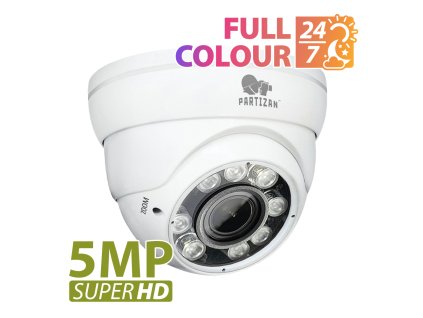 5Mp varifokální IP kamera IPD-VF5MP-IR Full Colour v3.0 Cloud