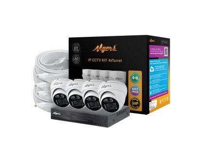 23615 myers turret 8ch poe kit 5mp box cables