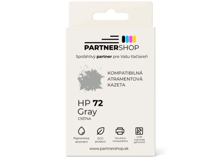 PartnerShop® atramentova kazeta HP 72 C9374A Šedá