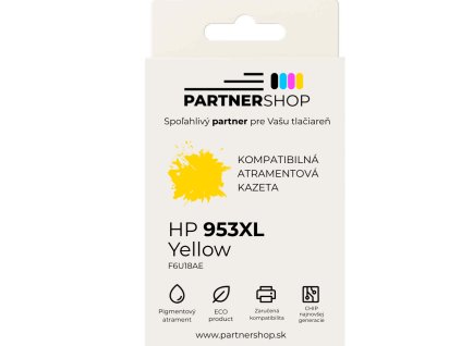 PartnerShop® atramentová kazeta HP F6U18AE č.953XL Žltá