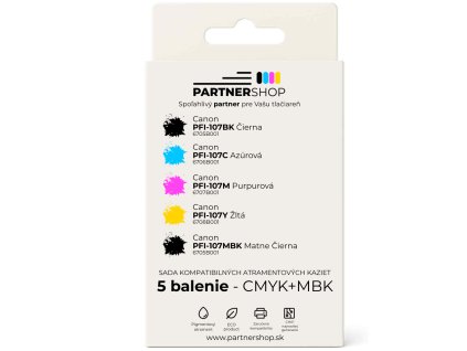 Canon PFI 107 CMYK+MBK