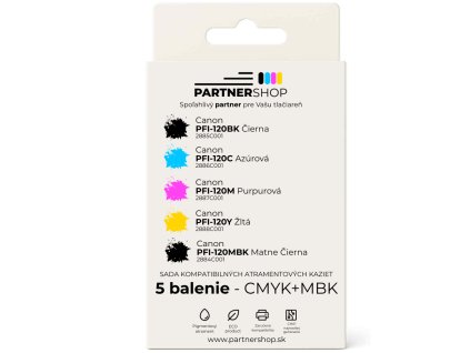 Canon PFI 120 CMYK+MBK