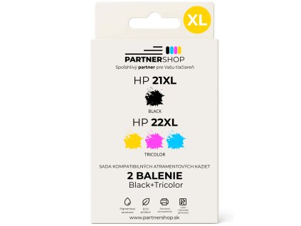 HP 21XL 22XL Black Tricolor