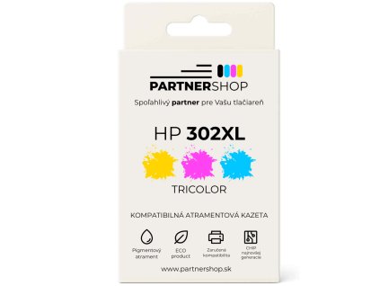 PartnerShop® atramentova kazeta HP F6U67AE č.302XL Tricolor