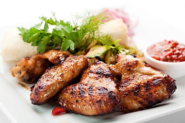 Marinovaná kuřecí křidélka grilovaná