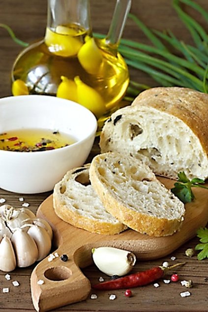 Česneková ciabatta