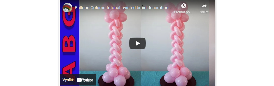 Balónková dekorace návod