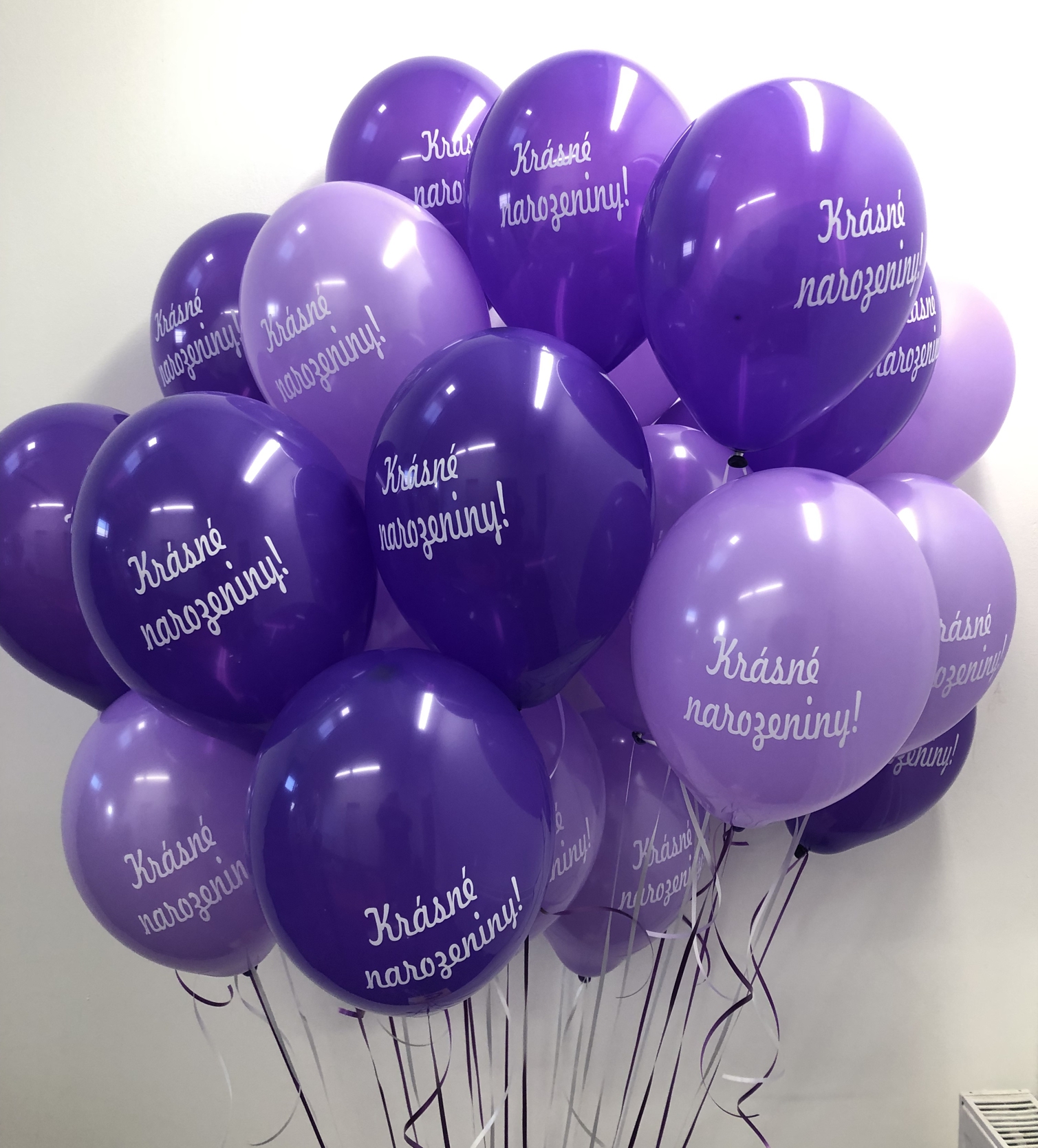 Balónky s českým potiskem