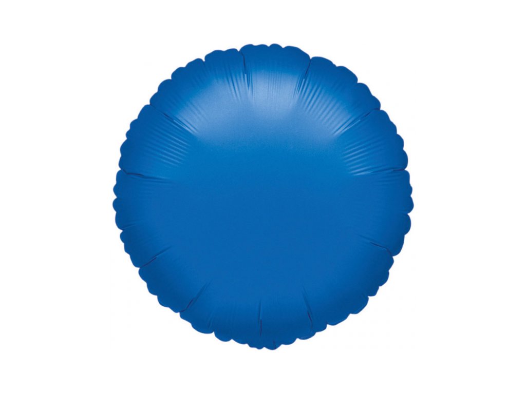 955 balonek modry kruh metallic